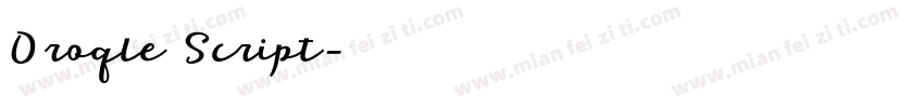 Oroqle Script字体转换